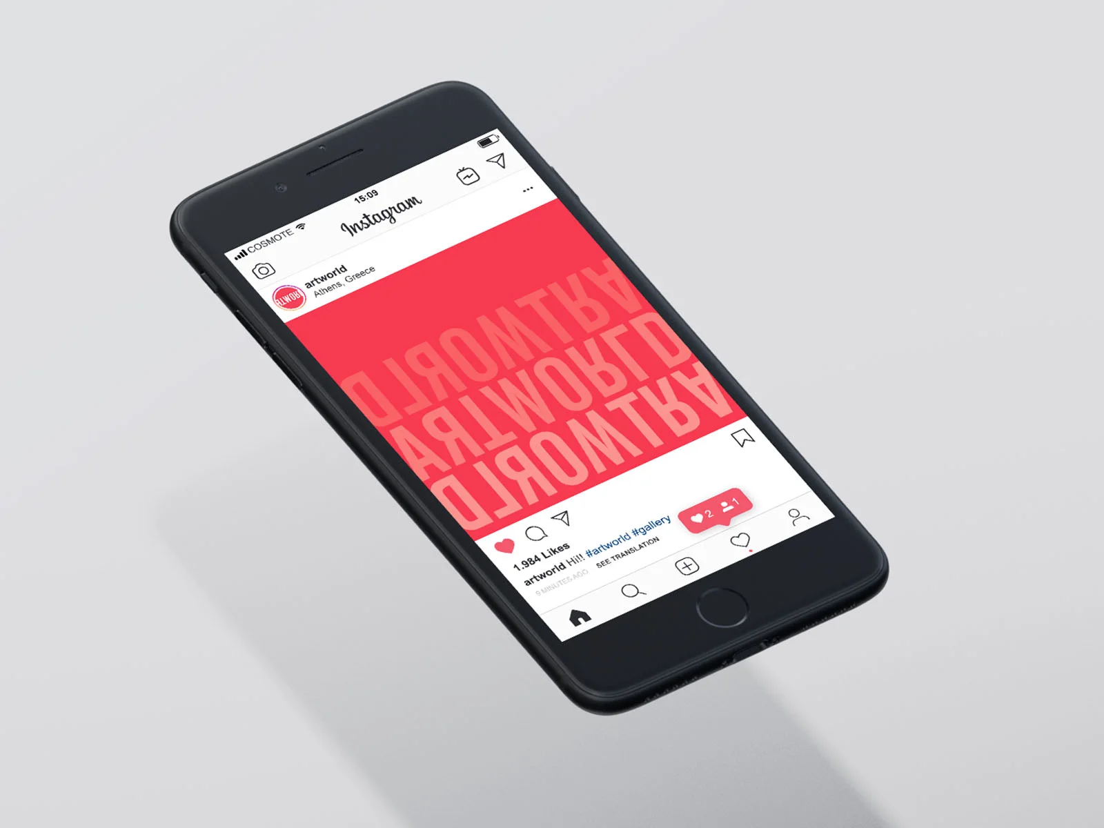 Artworld — Instagram presentation