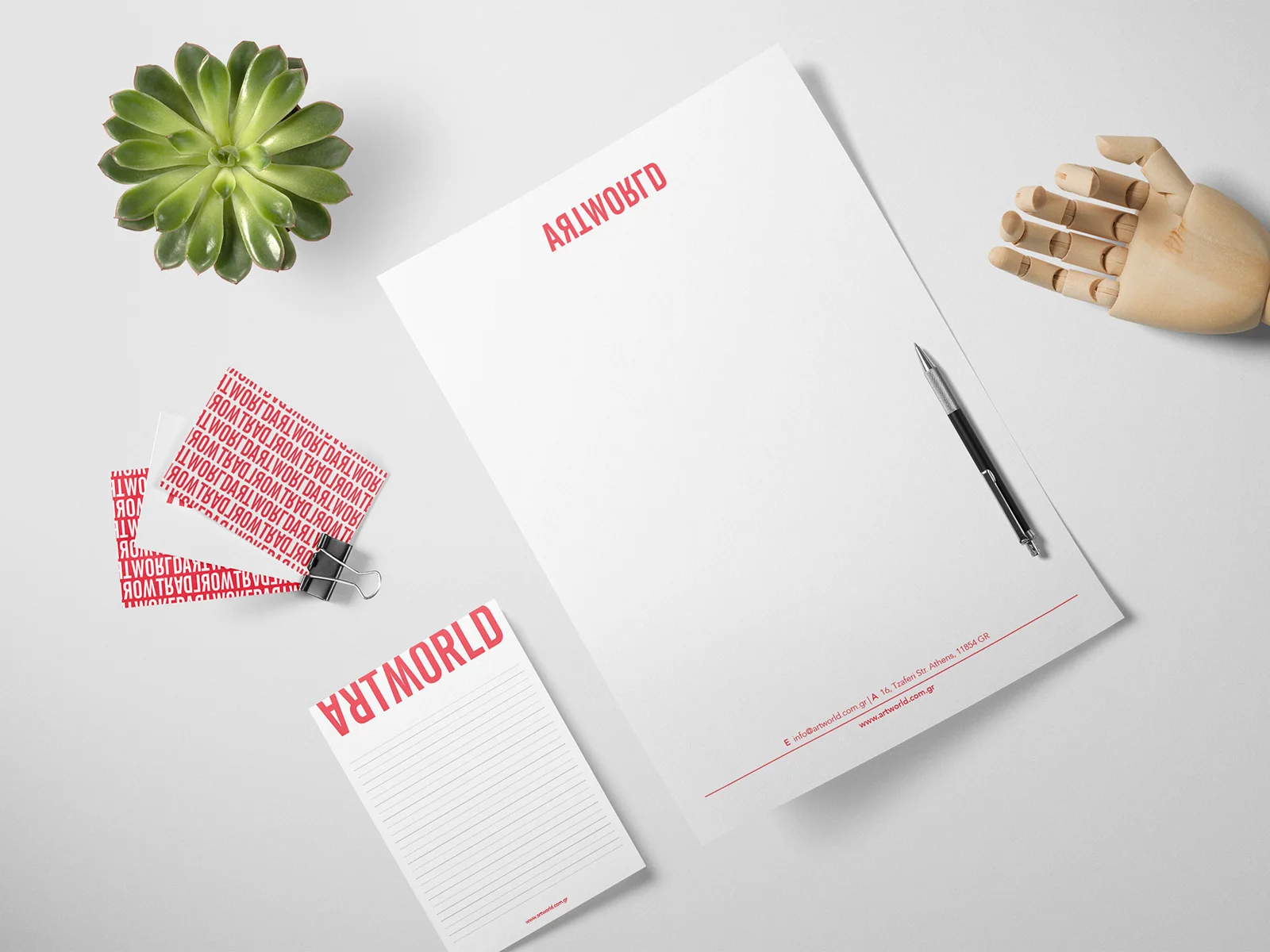 Artworld — stationery set
