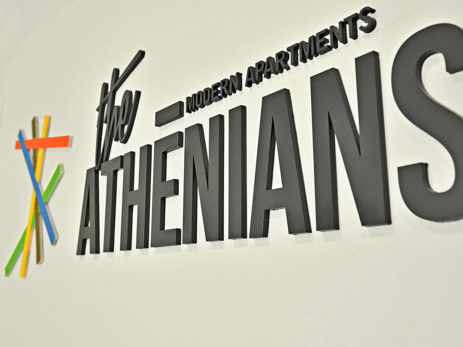 The Athenians — logotype detail