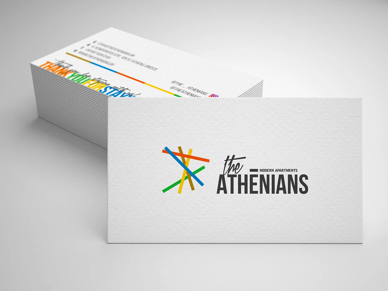 The Athenians — business cards