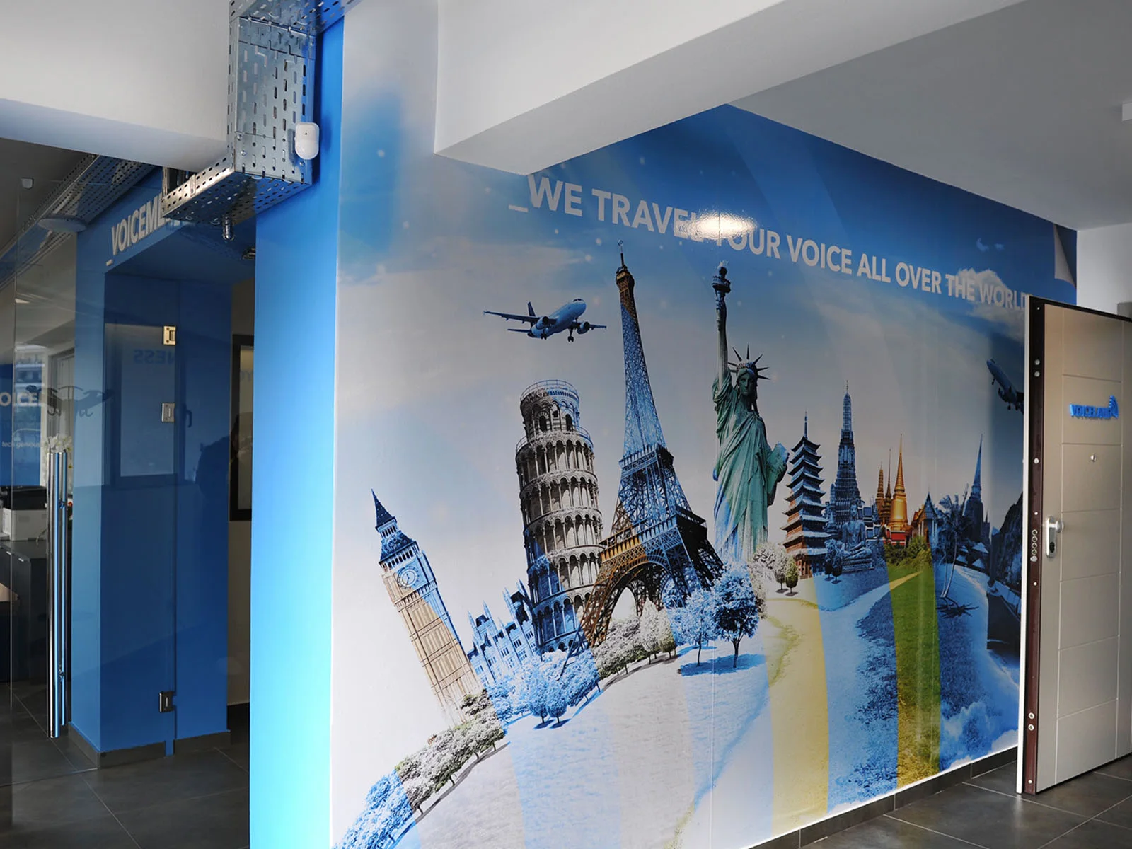 Entrance area at the Voiceland offices