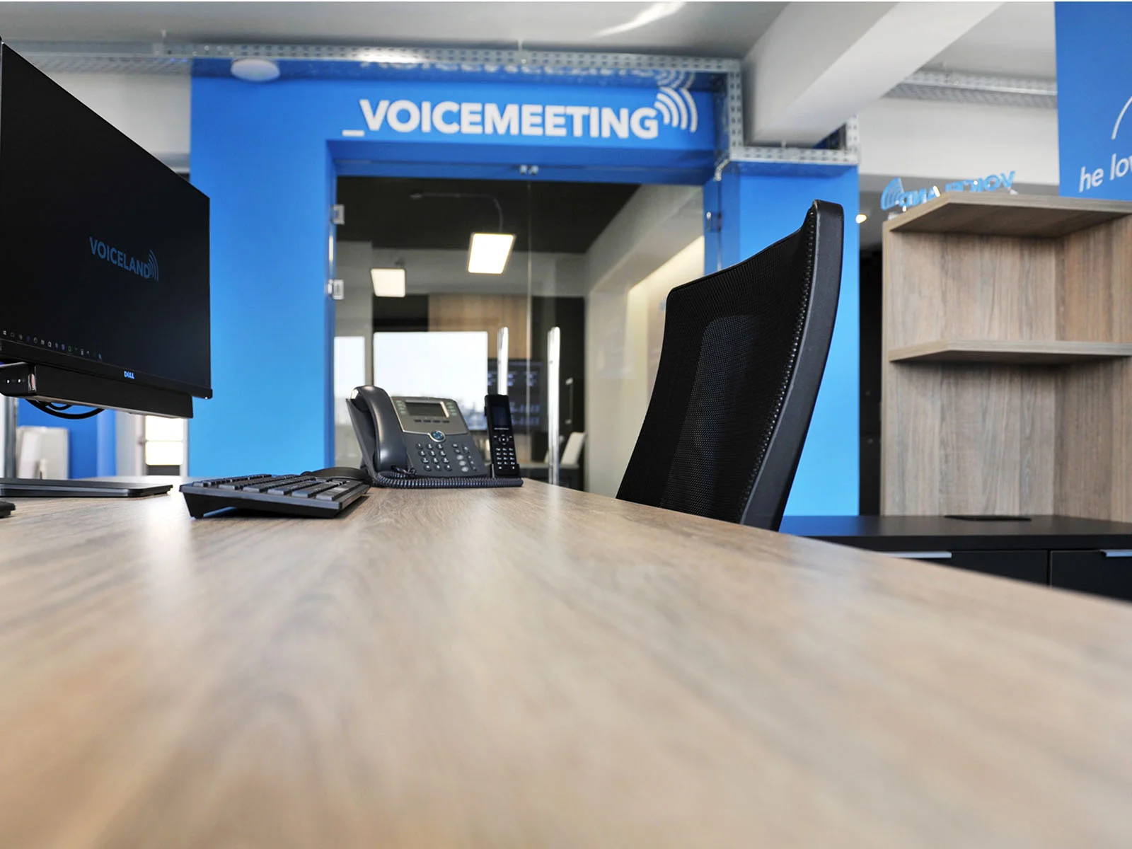 CEO workstation at the Voiceland offices