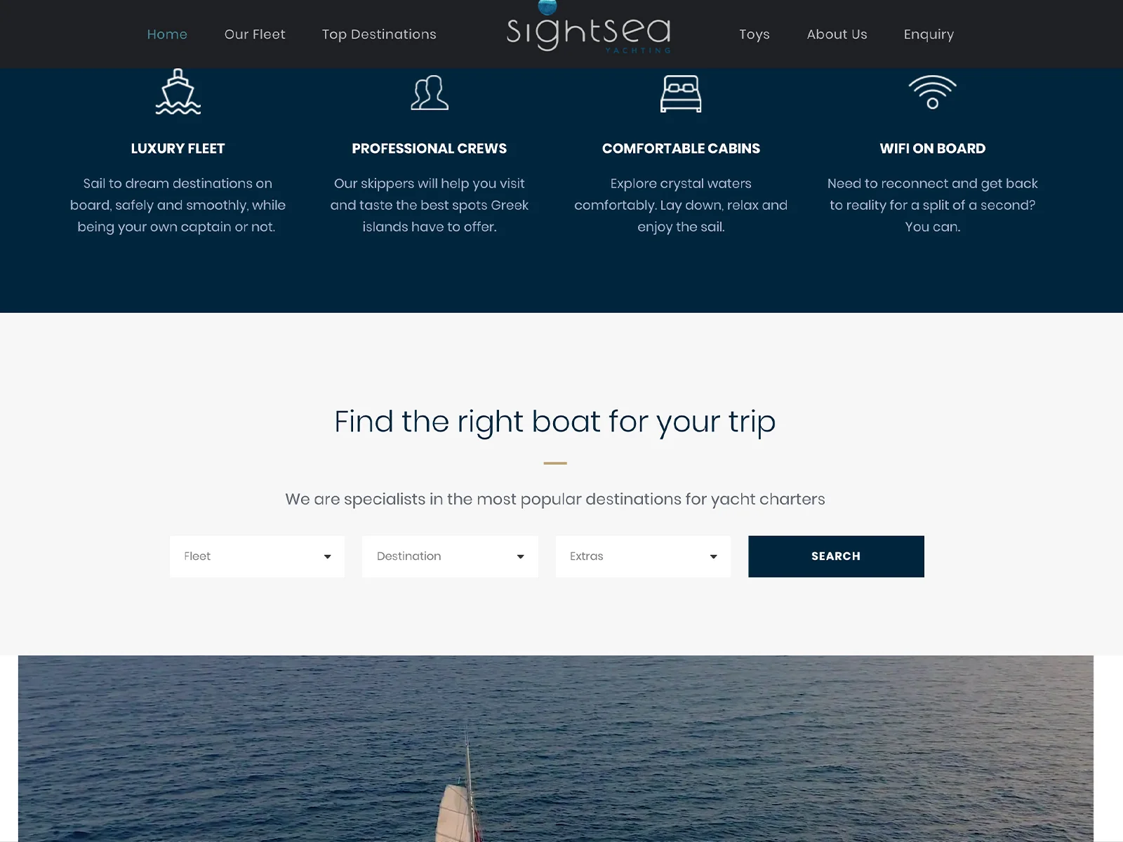 sightsea-website-front-page-scroll