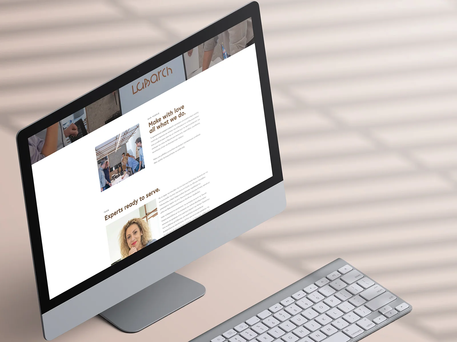 Labarch — website layout