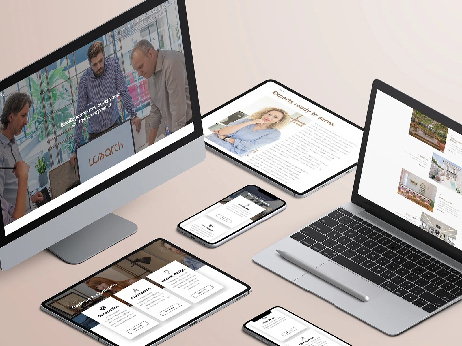 Labarch — website layout