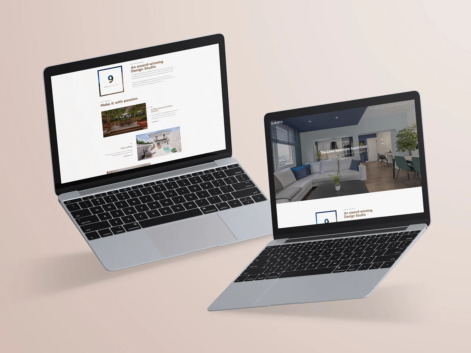 Labarch — website layout