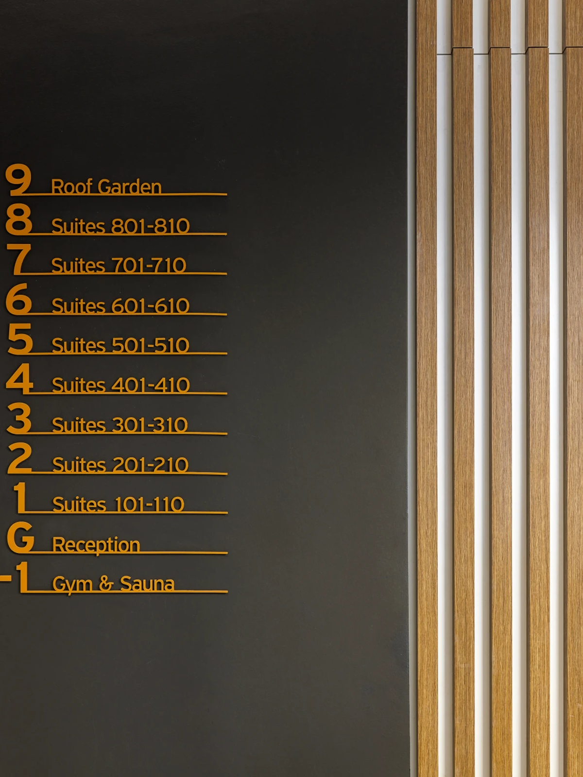 ERMASS floor directory and wayfinding signage