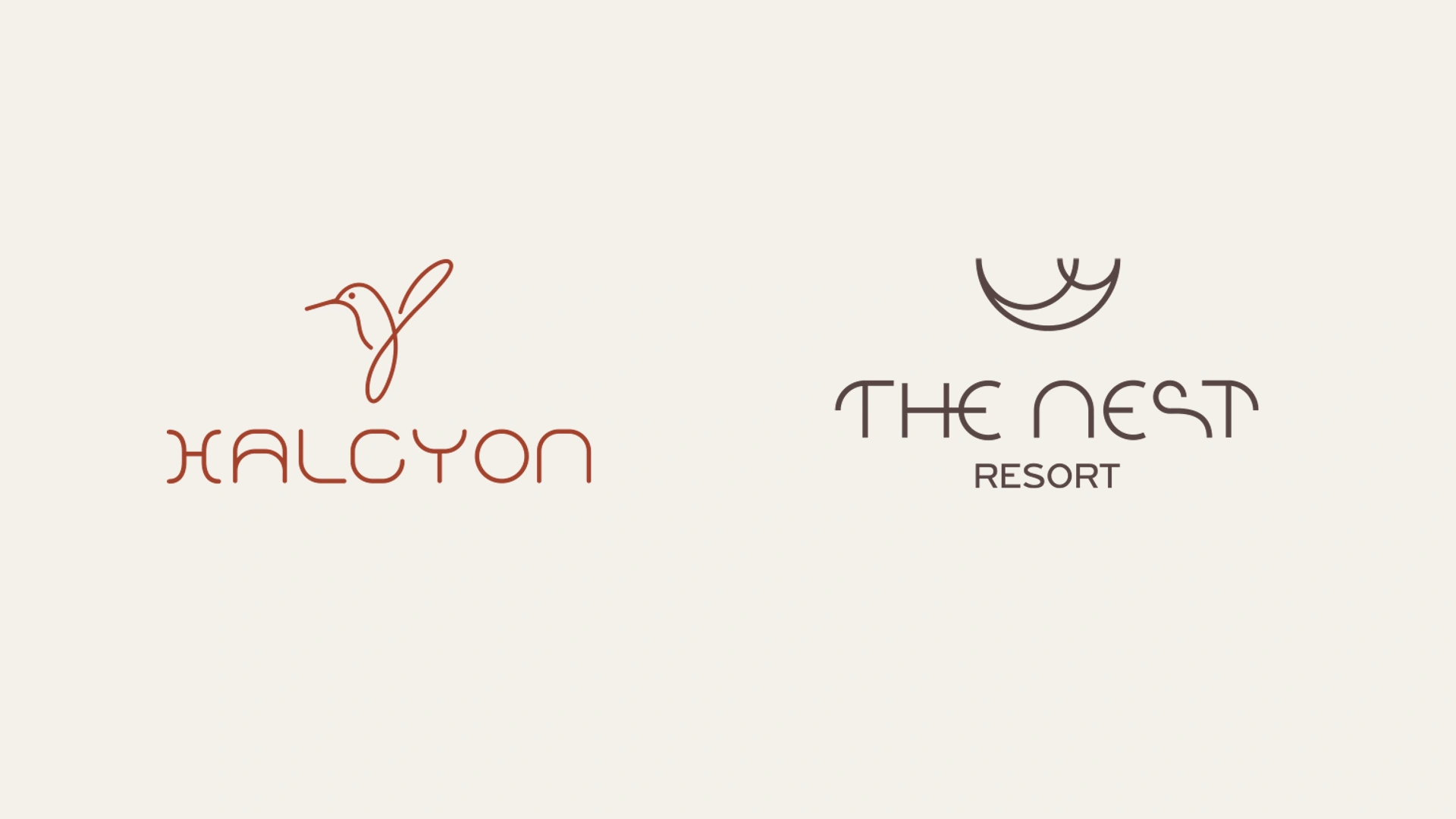 Halcyon & The Nest Resort — final brand identities
