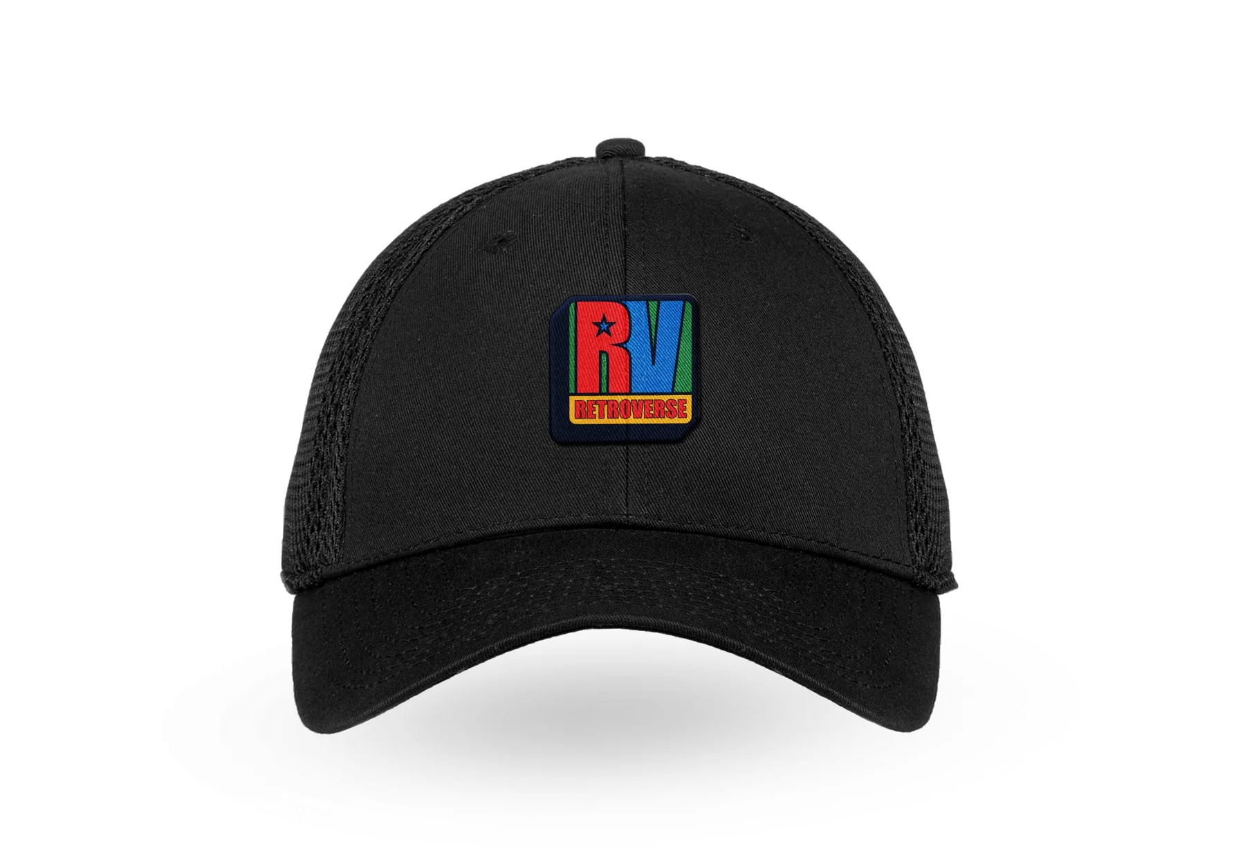 Black cap concept with the Retroverse RV logo